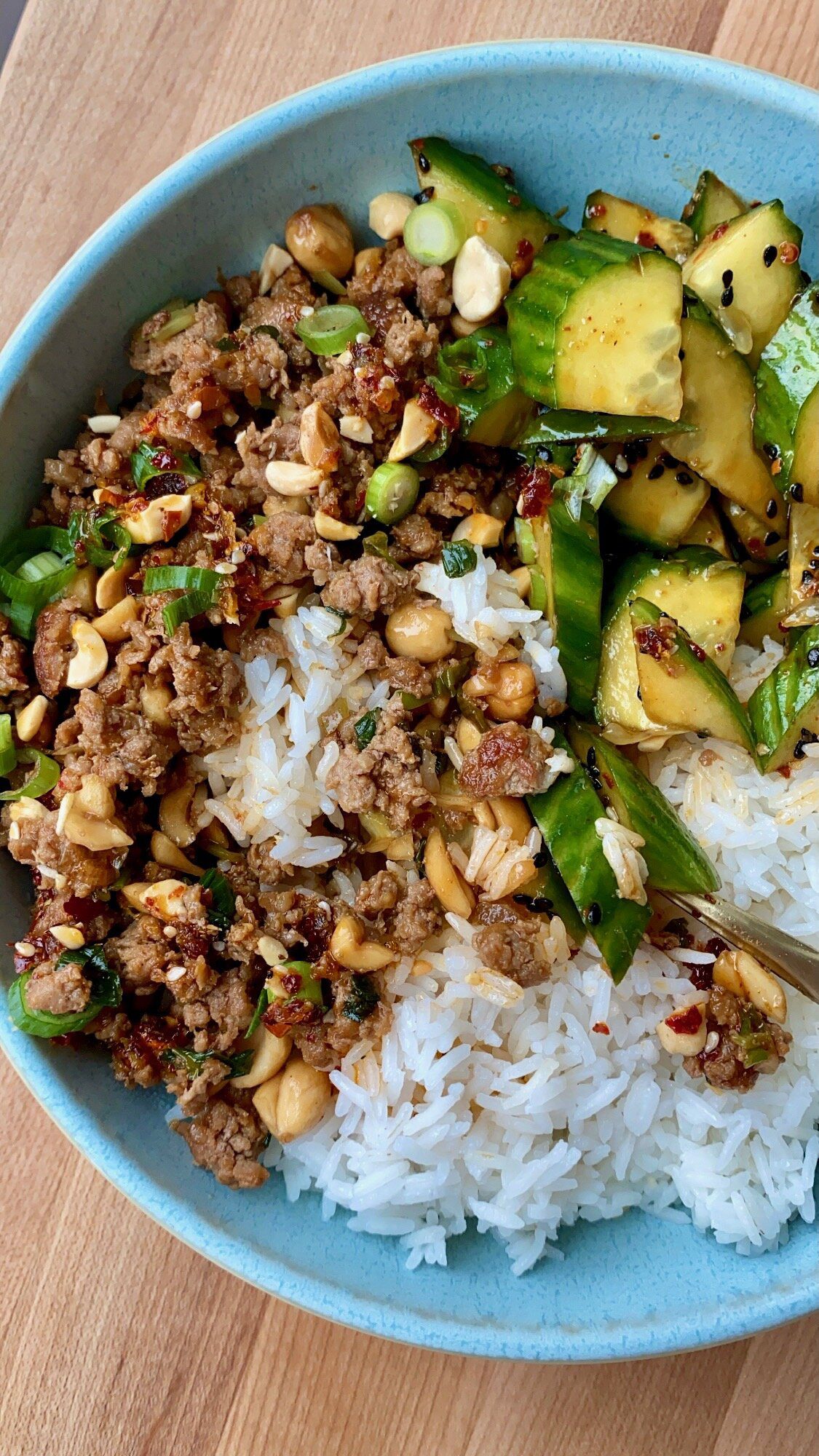 Pork, Peanut, & Scallion Stir Fry | by